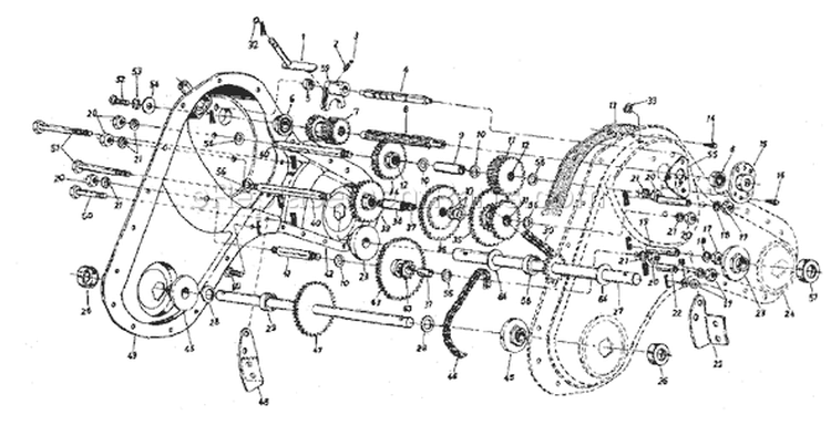 Page B Diagram and Parts List for 21A-448A401 1998 Yard Man Tiller